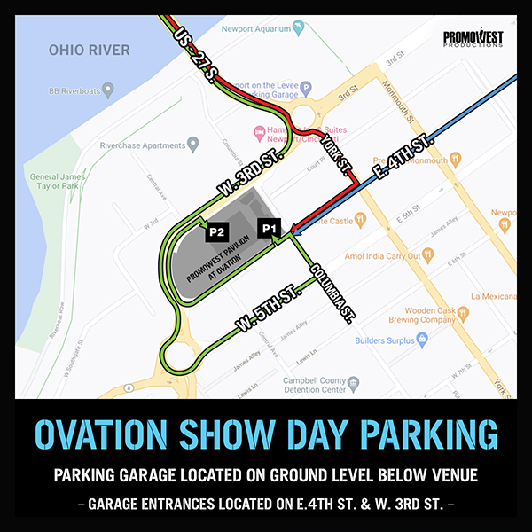 Directions Parking Promowest Pavilion At Ovation Promowest Productions